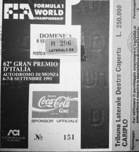 Ticket Monza F1 1991