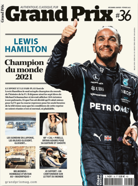 La copertina del magazine francese Grand Prix #36