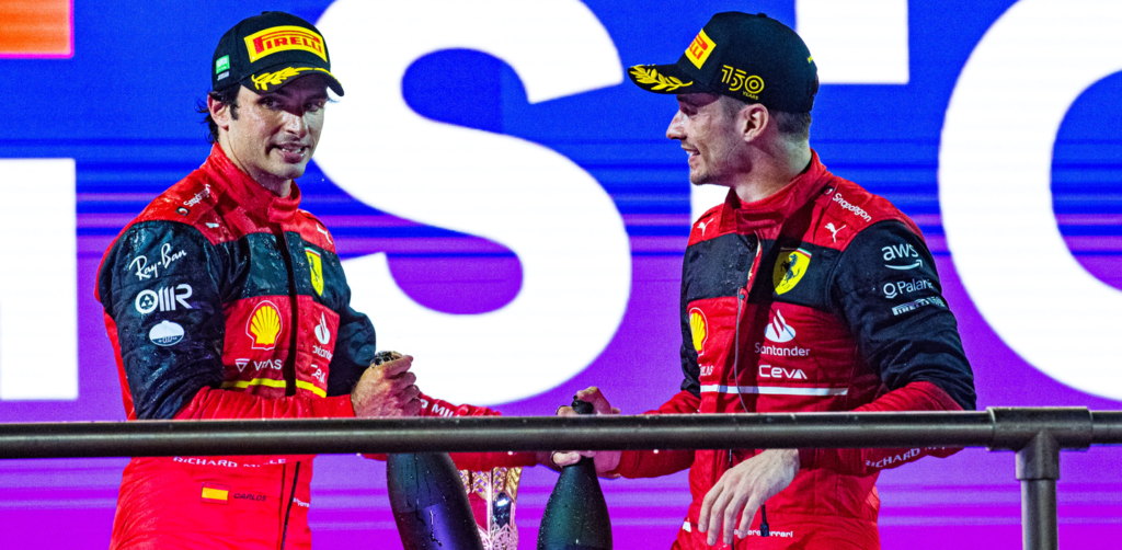 Sainz e Leclerc sul podio di Jeddah