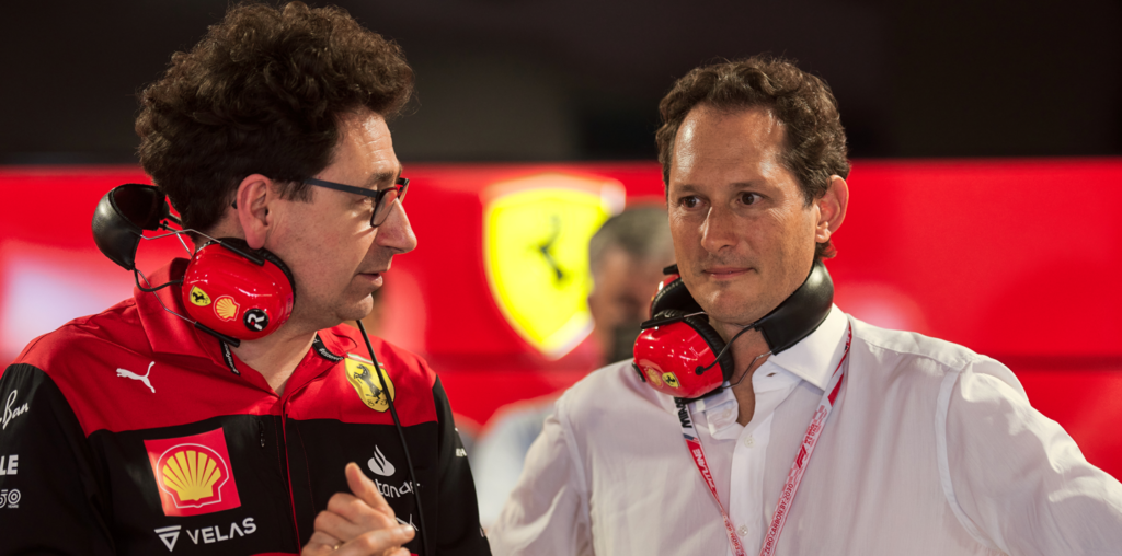 Mattia Binotto e John Elkann