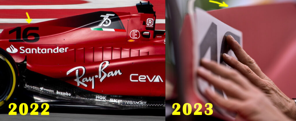 Ferrari F1 2023 vs 2022