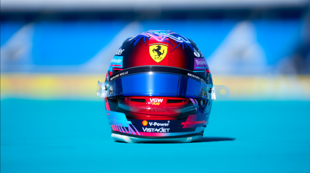 Ferrari, Casco Sainz - Gp USA F1 2023, Miami