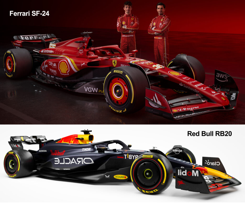Ferrari SF-24 vs Red Bull RB20